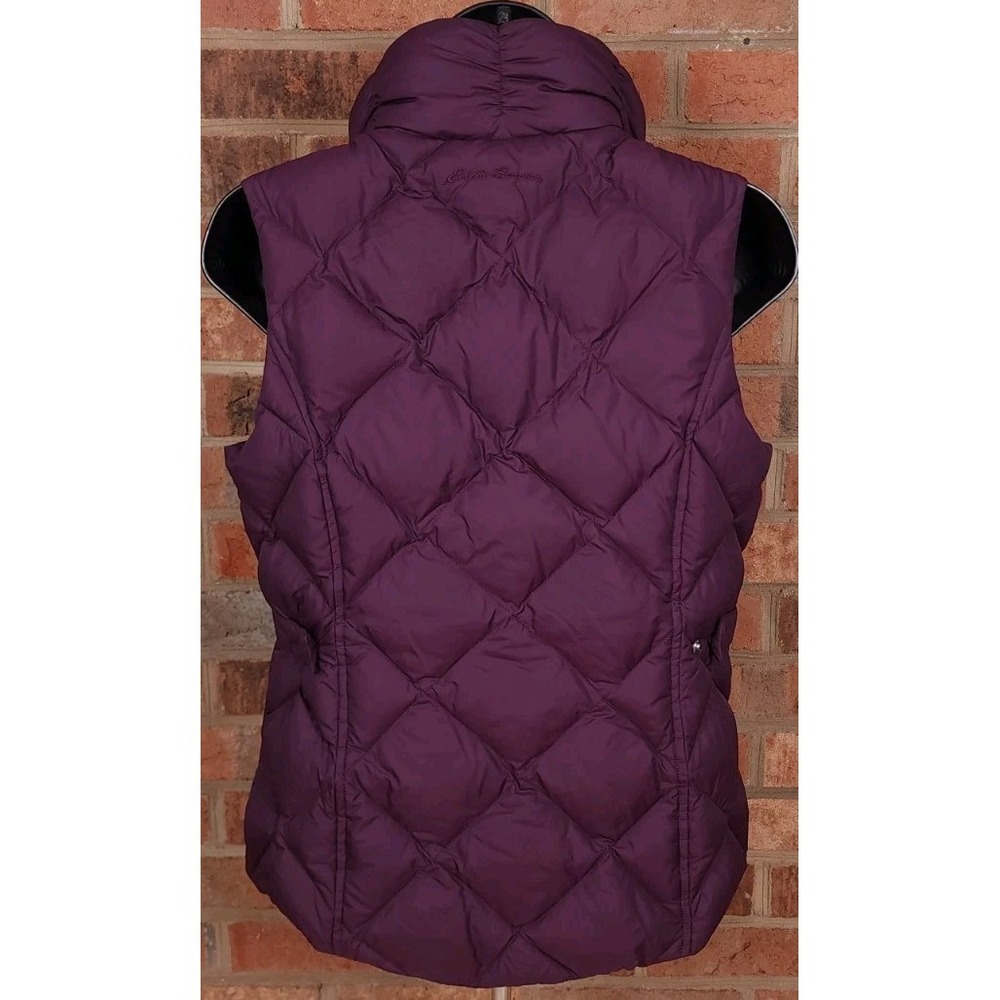 Eddie Bauer EB700 Down Vest Jacket Womens XS Purple Premium Goose Fill Puffer - Picture 3 of 9